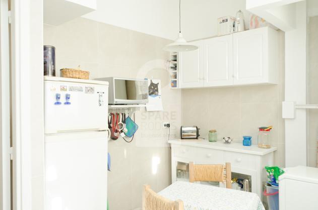 The kitchen at the apartment in San Telmo.