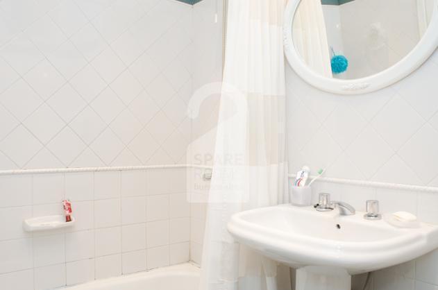 The bathroom at the apartment in San Telmo.