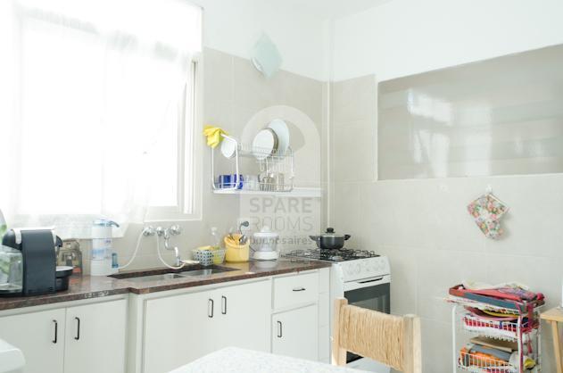 The spacious kitchen  at the apartment in San Telmo.