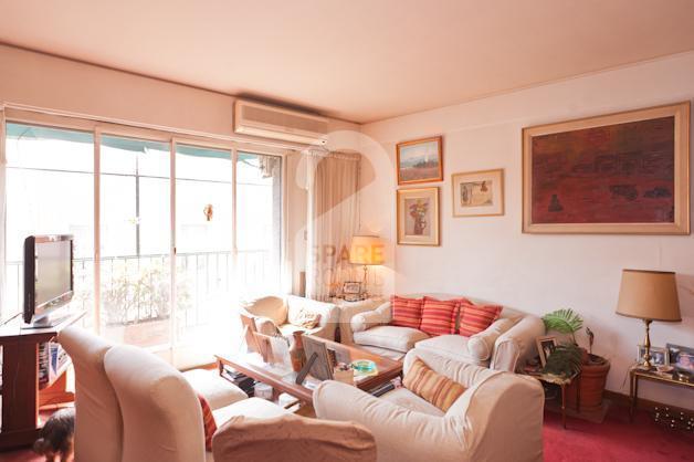 The living room at the apartment in Recoleta.