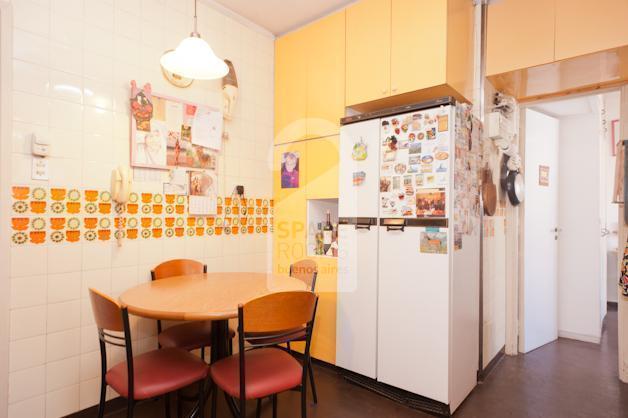 The kitchen and dining area.