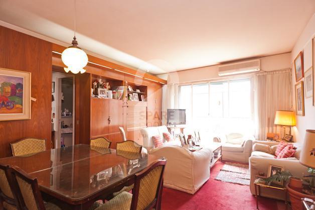 The living room at the apartment in Recoleta.