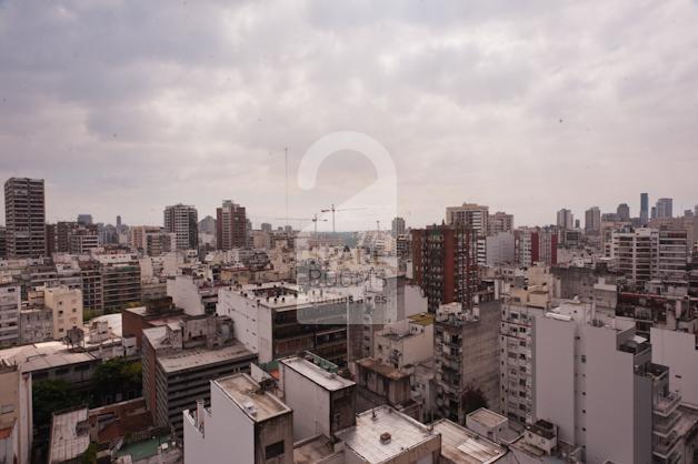 Una vista desde el balcón.