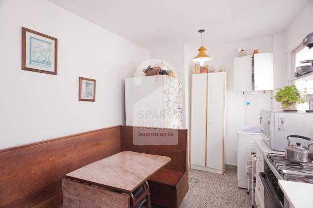 The dining area in the kitchen.