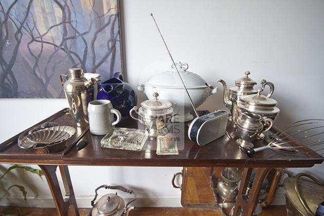 Pottery and silver objects