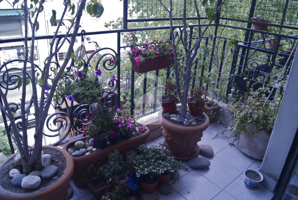 The balcony at the apartment in Recoleta