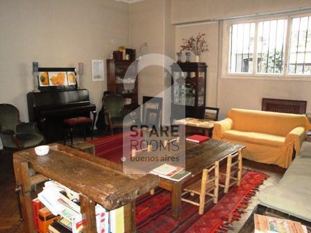 The living room at the apartment in Recoleta