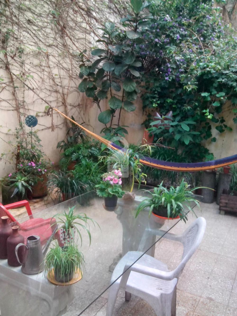 The patio at the apartment in Recoleta