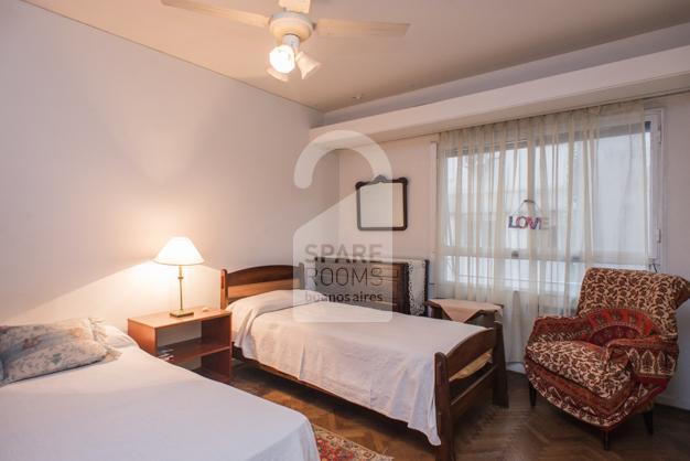 Room at Recoleta with private bathroom for two persons