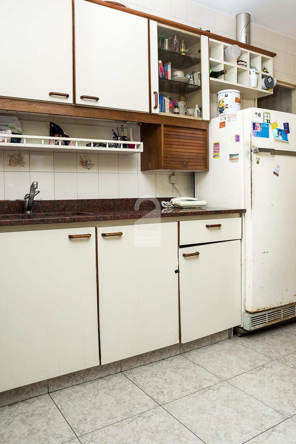 The kitchen at the apartment in Belgrano