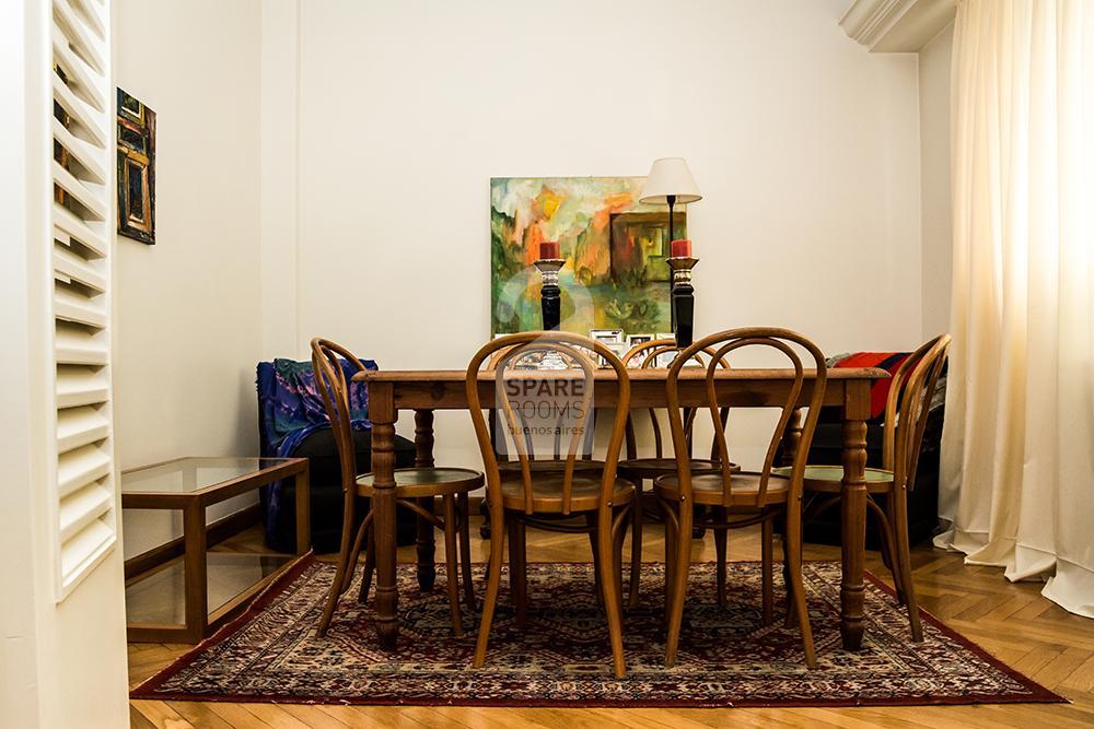 The dinning-room at the apartment in Belgrano