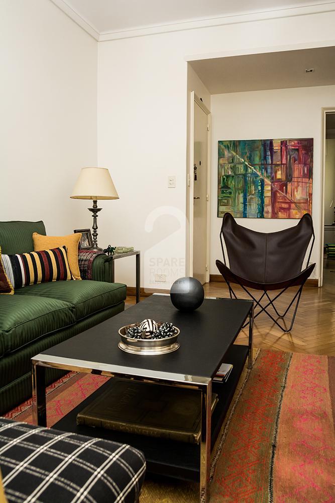 The living-room at the apartment in Belgrano