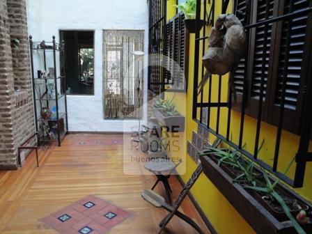 The living-room at the house in Palermo