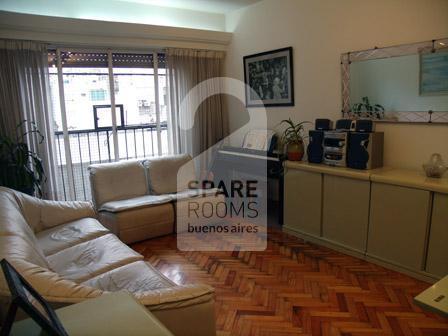 The living room at the apartment in Villa Crespo