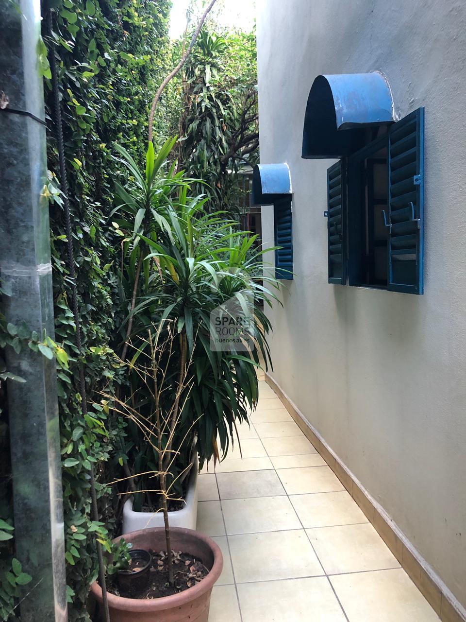 The patio of the house in Palermo