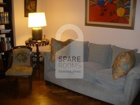 The living-room at the apartment in Retiro