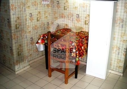 The kitchen at the apartment in Retiro