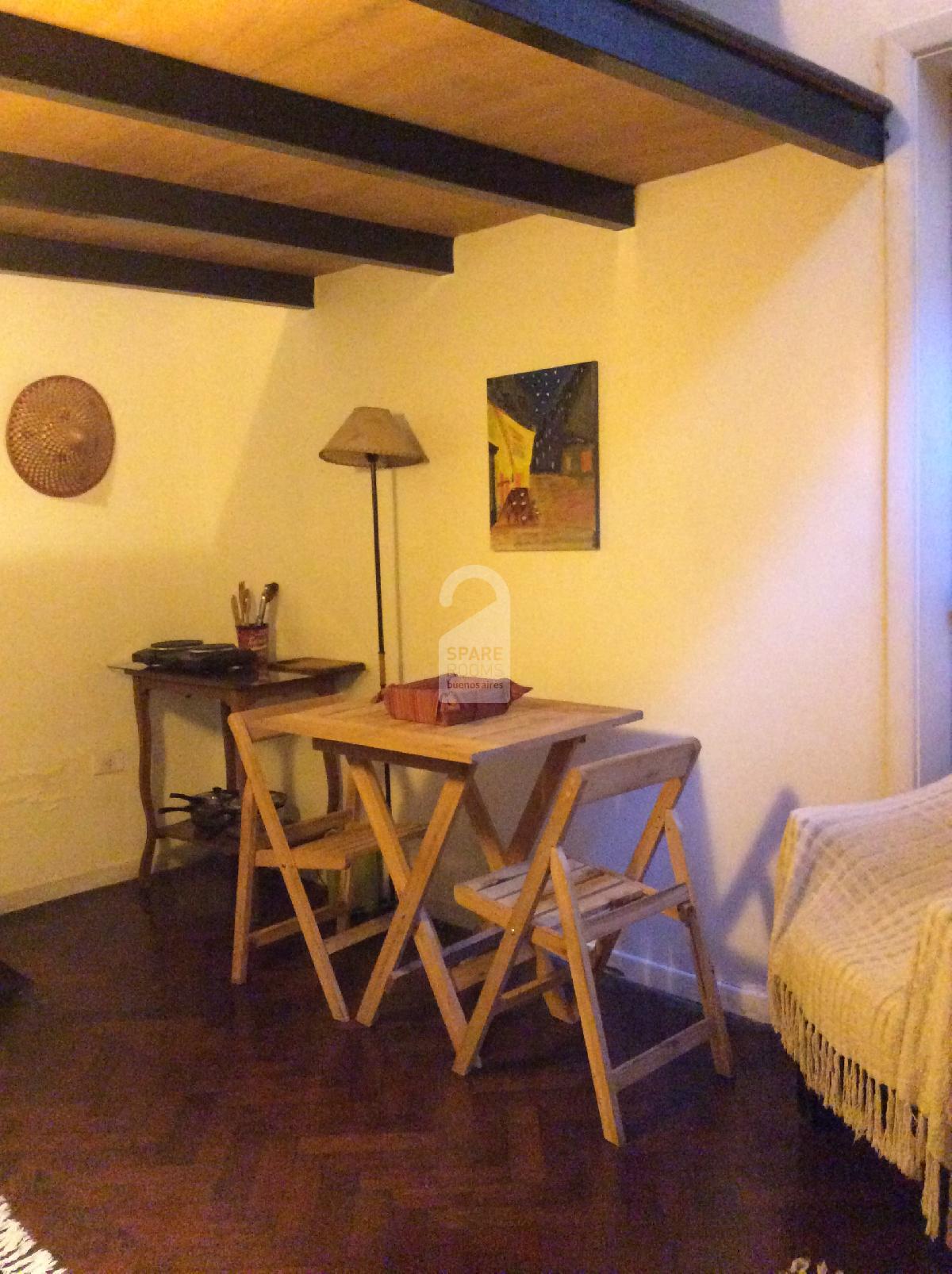 Table and chairs in San Telmo