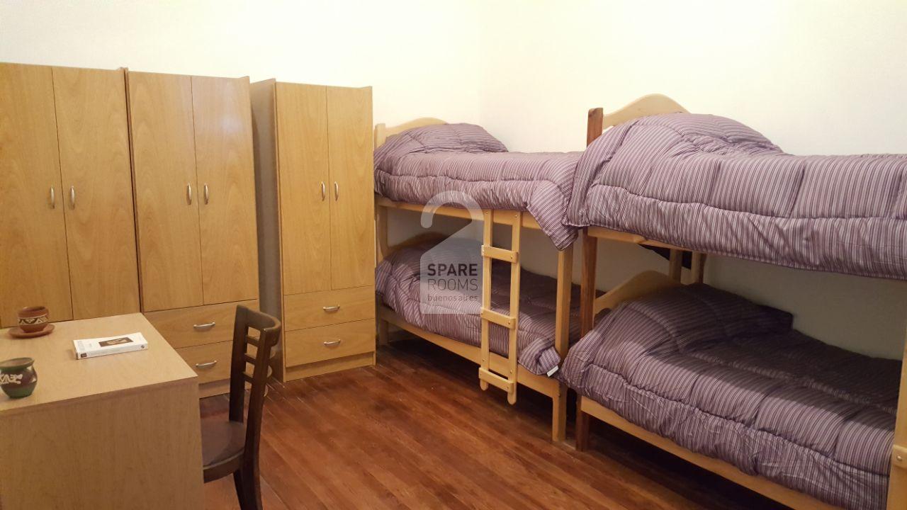 Two bunk beds for two persons