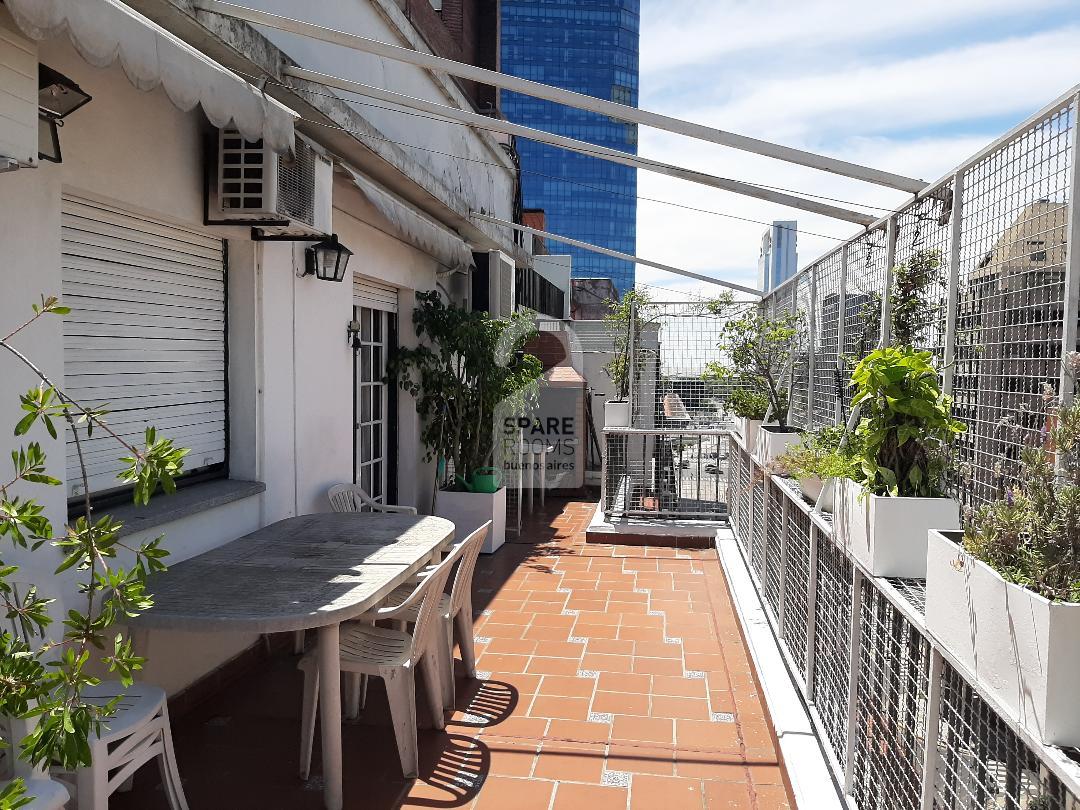 The terraced balcony