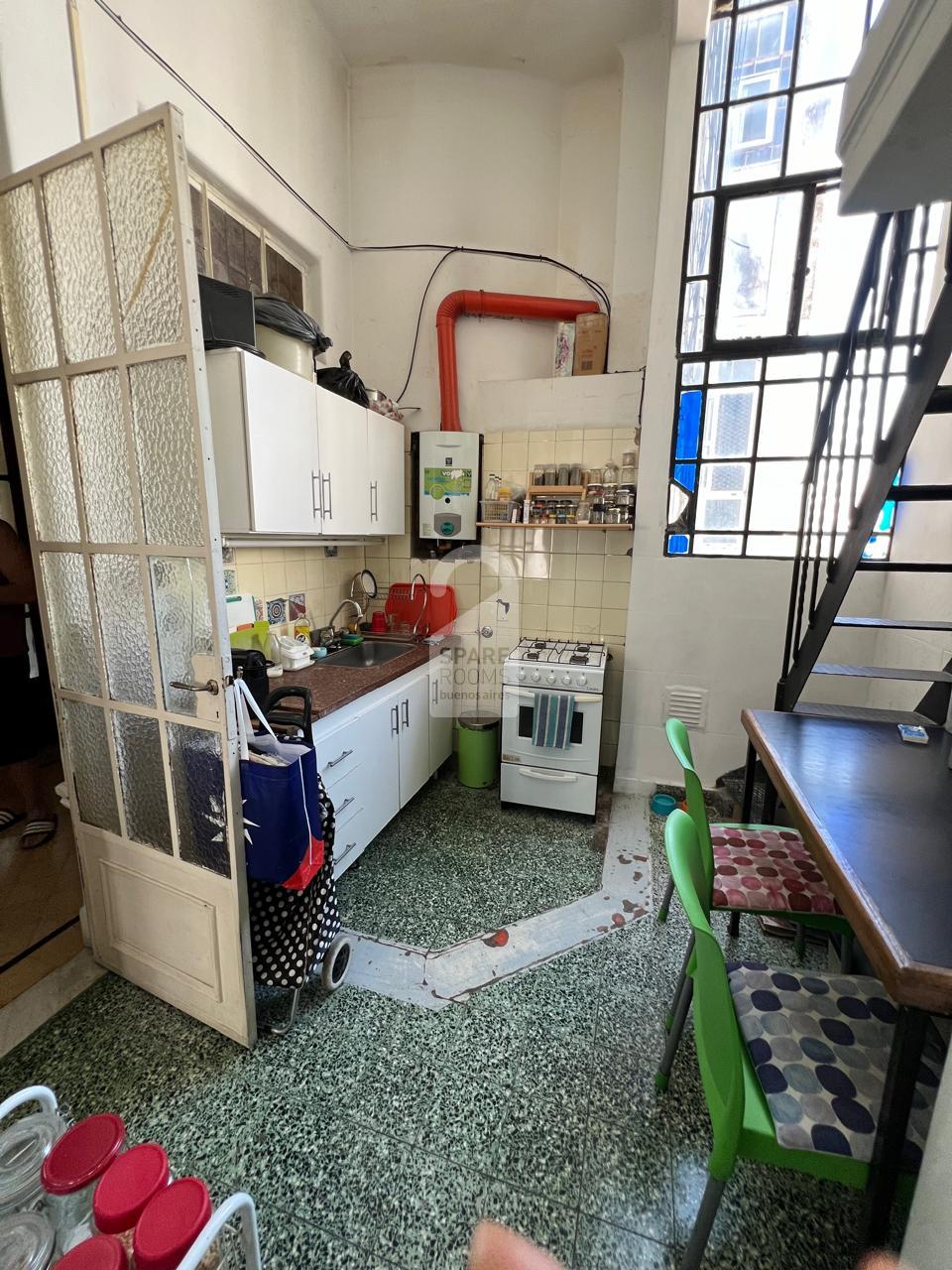 Kitchen - students room in Balvanera